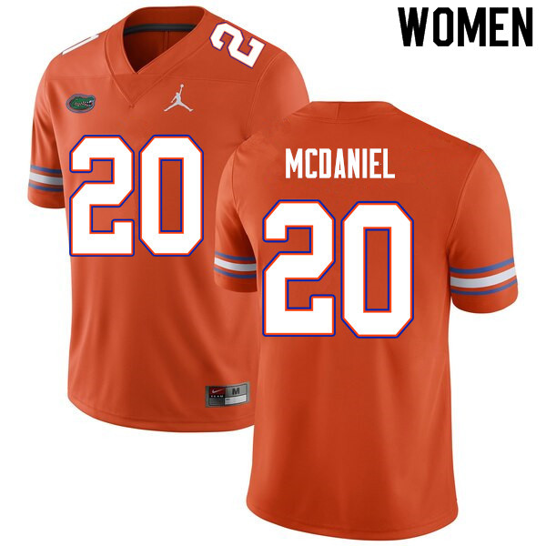 Women #20 Mordecai McDaniel Florida Gators College Football Jerseys Sale-Orange - Click Image to Close